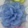 6,5cm Flor de Organza com Glitter Fino Elegante de Fada Borda Assada Acessórios para Cabelo Flor Acessórios Flor para Sapato Flor para Bolsa diy Acessórios para Cabelo