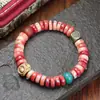 Ábaco de Hueso de Camello de Xizang Cuentas Pulsera Original Vintage Accesorios de Hueso de Camello Ágata Pulsera para Hombres y Mujeres Suministro para Jugar con Huesos