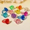 Anillo de Gema Diamante Dibujos Animados Juguetes para Niños Cristal de Imitación Joyería Puesto de Juguetes Producto Caliente Accesorios para Juguetes