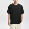 Camiseta de Algodón de Seda de Remate Manga Corta para Hombre Nueva de Primavera Delgada de Seda de Hielo Top Juvenil Casual de Media Manga