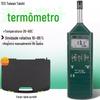 Taishi tes1360A medidor de temperatura e umidade industrial de alta precisão testador de temperatura e umidade de laboratório de armazém