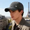 Gorra de Pato a Cuadros Nueva de Otoño e Invierno para Hombres de Mediana Edad y Mayores, Gorra de Béisbol, Sombrero Cálido Cortavientos para Ocio al Aire Libre, Gorro de Algodón con Protección para los Oídos