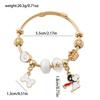 Europa y Estados Unidos transfronterizos súper ventas cómic americano cómic de cacahuete Snoopy joyería de aleación pulsera al por mayor