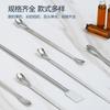 Cuchara medidora de acero inoxidable para medicina, juego de cucharas medidoras diarias de una y doble cabeza, cuchara medidora experimental 3*1, cuchara para cocinar, espátula