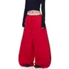 Pantalones Casuales de Pierna Ancha con Estampado de Letras Estilo Perezoso Retro Coreano para Mujer, Pantalones de Baile Dopamina de Primavera
