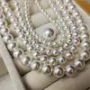 Pérolas de Imitação Swarovski 6502-14mm Contas de Vidro Acessórios para Joias DIY Contas Soltas Contas Redondas com Furo Passante Pulseira Semi-Acabada