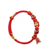 Pulseira de Fio Vermelho do Ano Zodiacal de 2026 para Pessoas Nascidas no Ano do Cavalo, Rato, Boi ou Coelho, Amuleto Tai Sui de Corda Vermelha Trançada para Homens e Mulheres, Pulseira do Ano do Cavalo