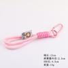 Estilo INS con etiqueta llavero tejido de nailon en forma de D cordón para mochila de exterior muñeca caja ciega pulsera de cuerda pequeña