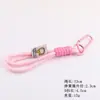 Estilo Ins Llavero Trenzado de Nylon con Forma de D Muñeca Hecha a Mano DIY Lanyard para Teléfono Accesorios Pequeños Accesorios