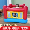 Trampolín inflable para niños, casa inflable para saltar para uso interior y exterior, cama elástica inflable para el hogar para edades de 3 a 6 años, castillo inflable pequeño