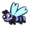 Cartoon bug série sapato fivela furo sapatos acessórios removíveis diy acessórios transfronteiriço atacado pvc sapatos de borracha macia flor