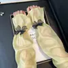 Manguitos de Hielo de Seda con Lazo Protección Solar para Mujer Manguitos de Hielo Verano Protección UV Alto Valor de Belleza Sueltos Finos Transpirables Manguitos de Mano de Burbuja