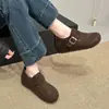 Zapatos Casuales Retro de Suela Gruesa de 7 cm 2026 Zapatos Casuales para Exteriores sin Cordones Primavera y Otoño Nuevos Zapatos Casuales de Suela Blanda