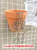 Gancho para maceta de terracota roja, gancho de pared para orquídeas, gancho para barandilla de pared, gancho de acero inoxidable para suculentas, gancho para maceta de montaña verde