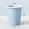 Lixeira Doméstica Grande Clássica com Anel de Fixação, Lixeira sem Tampa para Cozinha, Sala de Estar, Escritório, Banheiro e Dormitório