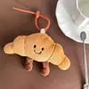 Muñeco de Peluche Lindo Muñeco Cuerno de Pan Colgante Creativo Colgante para Mochila Llavero Regalo para Pareja Alta Apariencia