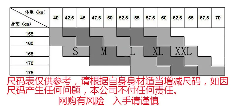 尺码表