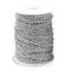 Cadena cruzada de joyería de acero inoxidable de 3 mm cadena repujada Oro accesorios de joyería diy collar barra cadena o repujada