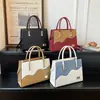 Otoño 2026 Nuevo Bolso de Mujer de Alta Gama Elegante Versátil de Alta Calidad Bolso de Hombro Único Patchwork Gran Capacidad Bolso de Mano para Viaje