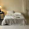 Manta de jacquard de algodón y lino teñida en hilo estilo minimalista vintage europeo y americano con borlas, funda multifuncional para sofá, manta para siesta, manta de coche