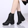 Sapatos de Dança Femininos 2022 Outono e Inverno Novos Botas de Dança Quadrada de Cano Médio Salto Médio Botas de Dança Marinheiro Sapatos de Dança Femininos