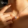 Collar de moissanita de plata esterlina S925 para mujer, colgante de bolso cuadrado de cuatro garras, cadena de clavícula de temperamento de lujo, clásico, combina con todo