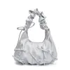 Bolso plisado con lazo para mujer, Nuevo bolso de hombro de tendencia niche para el verano de 2026, Bolso de mano de un solo hombro, Bolso nube