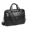 Bolsa de Portátil de Alta Gama para Viajes de Negocios 14 pulgadas para Hombres y Mujeres Felpa Resistente a Golpes Impermeable Piel de PU Bolsa para Portátil