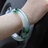 Pulseira de Jade Verdadeiro Jade de Mianmar Cor Jade Pulseira de Jade Flor Flutuante Infantil Fornecimento ao Vivo Atacado