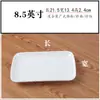 Vajilla de melamina blanca de imitación de porcelana, plato rectangular de plástico, plato para rollos de arroz, plato para olla caliente de restaurante Meilu, venta al por mayor