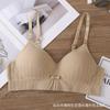 Nuevo Sujetador Todo en Uno Sin Costuras con Copas Fijas, Lazo y Tirantes Ajustables, Espalda Hermosa, Ropa Interior Sexy para Mujer