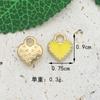 Polvo de Cebolla Estéreo Amor Accesorios de Joyería DIY Colgante Goteo de Aceite Llavero de Aleación Pendientes Pulsera Colgante Pequeño Colgante