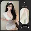 Lemon Story Lencería Sexy Femenina Sexy Escote Profundo Uniforme Hueco Pecho Pequeño Tentación Juego de Rol Disfraz de Enfermera 8699