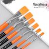 Montrissa 770 Gourmet Chalk Acrylic Brush Oil Brush Plano Nylon Hair Flat Peak Pai Pi Guache