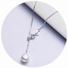 Collar de estrella perlado color cáñamo barroco con cadena en Y, personalidad de chica, plata de ley S925, venta al por mayor