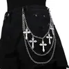 Joias Transfronteiriças Europeias e Americanas, Corrente de Calça de Metal Multicamadas Estilo Gótico Punk, Acessórios Modernos e da Moda, Design Único