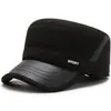 Sombrero para hombres de mediana edad y ancianos, sombrero de invierno tipo gorra plana para papá, sombrero de algodón cálido y grueso a prueba de frío para exteriores, abuelo, hombre mayor