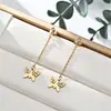 Moda Transfronteriza Acero Inoxidable Pendientes de Borla de Amor de Alta Gama para Mujer Estilo Europeo y Americano Pendientes de Diamante de Lujo Ligero Pendientes