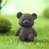 Chaveiro de urso de lã pingente criativo acessórios de desenho animado artesanato de PVC decoração micro paisagem urso Boneca Boneca