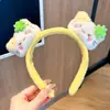 Diadema Nueva de Trébol de Cuatro Hojas y Cabeza de Kitty para Otoño e Invierno, Diadema para Lavarse la Cara en Dormitorio Estudiantil, Accesorios para el Cabello de Felpa Creativos y Lindos
