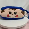 Estojo Fofo para Material Escolar de Estudante Bolsa de Tecido Pelúcia Desenho Animado para Guardar Canetas Zíper Duplo Porta Moedas Cartão Celular