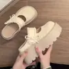 Zapatos de malla estilo Birkenstock con suela gruesa, slip-on, punta redonda, para mujer, verano, uso exterior, nuevos sandalias Mary Jane transpirables 2026