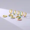 Pendientes Exquisitos de Ópalo Ins Estilo Coreano Plata de Ley 925 de Gama Alta Brazaletes de Oreja de Ópalo Fantasía Para Dormir Sin Quitarse Aro de Oreja Personalizado
