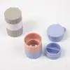 Molino Cuatro en Uno, Cortador de Pastillas, Caja de Pastillas Almacenamiento, Mini Cortador y Molino de Pastillas Portátil Multifuncional para el Hogar
