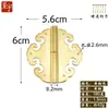Bisagras de Borde de Encaje Chengyu de Cobre Puro, Bisagras de Latón para Cajas de Madera de Alcanfor, Bisagras en Forma de Mariposa de 180 Grados para Puertas de Gabinetes y Joyeros