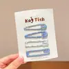 Pinza para el Cabello Azul de Lunares Fresca de Verano para Mujer, Pinza Lateral para Flequillo, Pinza Bb para Niños, Lindo Pasador Accesorio para el Cabello