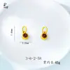 Accesorios para Joyería DIY Ojo de Libélula de Cuatro Flores Incrustado de Diamantes, Piezas Huecas de Cobre Chapado en Oro con Goteo de Aceite de Oro de Arena Tradicional, Varios Estilos Disponibles, Estilo Bosque
