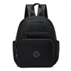 Mochila feminina simples estilo coreano com múltiplos bolsos, mochila resistente para esportes ao ar livre e viagens, mochila escolar para estudantes e通勤者 de grande capacidade
