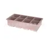 Bandeja de Hielo Grande de Silicona Transfronteriza Molde de Cubitos de Hielo de Grado Alimenticio Molde de Bola de Hielo de Desmoldeo Fácil Congelación Rápida Molde para Hacer Hielo Casero