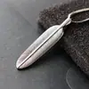 Nafoge Joyería de Plata al por Mayor Japón y Corea del Sur Takahashi Colgante de Plata de Ley 925 Colgante de Pluma Vieja Colgante Retro de Plata Tailandesa